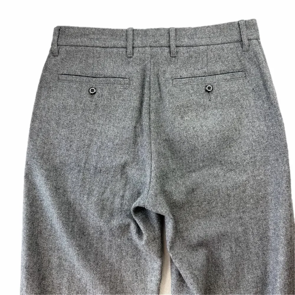 J. Crew Men's 30x30 Gray Classic Creased Trouser Wool Blend Professional Pants